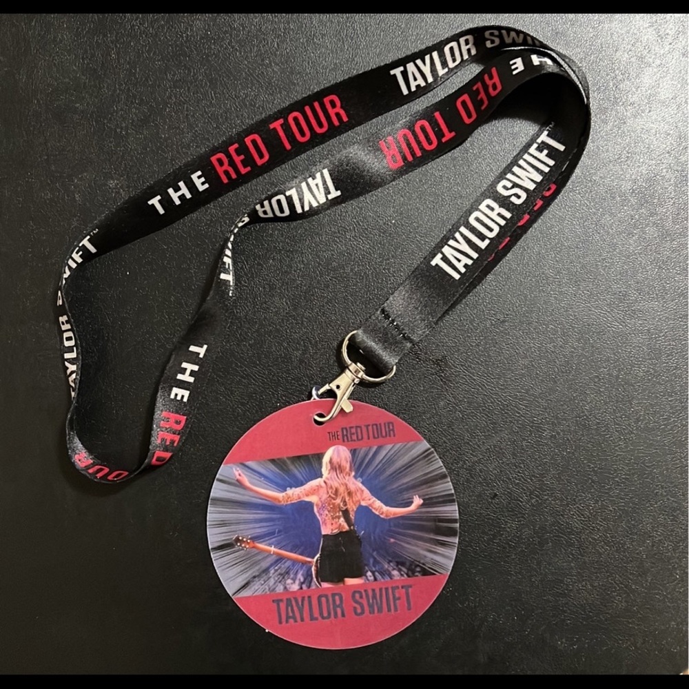 Taylor Swift Red Tour VIP Lanyard Laminate Rare Collectible Eras
